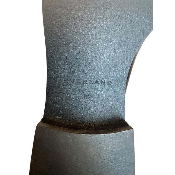 Everlane Loafers Women 8.5 Black Leather Slip On Minimalist Clean Girl - Picture 8 of 9
